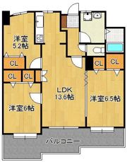 ニューサンリバー12番館の間取り画像