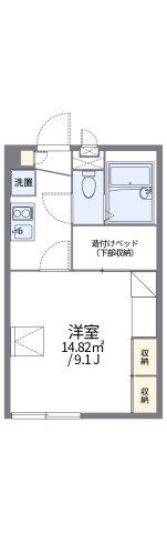 レオパレスサカサガワの間取り画像