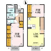 GARDEN HOUSE SHIMOAKAE A棟の間取り画像