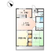 La Floral 壱番館の間取り画像