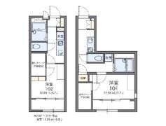 レオパレスエスペランサ横須賀の間取り画像