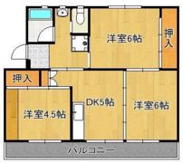 ビレッジハウス本城3号棟の間取り画像