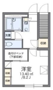レオパレスサイカチの間取り画像