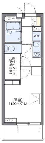 レオパレスモンジュイの間取り画像