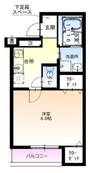 フジパレス十三北Ⅱ番館の間取り画像
