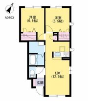 クレストールアベニュー I棟 Aの間取り画像