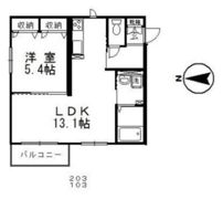 レインボー清風の間取り画像