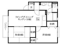 セジュール高岡の間取り画像