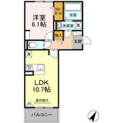 M＆Mパークサイドの間取り画像