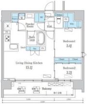 デュオフラッツ今池フレナの間取り画像