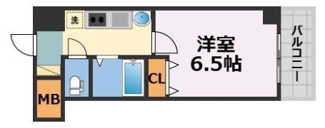 エステムコート難波サウスプレイスⅡレフィーナの間取り画像