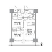 パークハビオ飯田橋の間取り画像