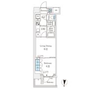 ロイジェントパークス押上錦糸町の間取り画像