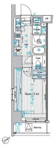 フュージョナル浅草DUEの間取り画像