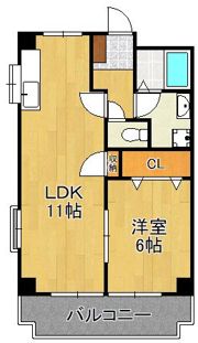 クレベール片野の間取り画像