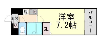 エスリード三宮の間取り画像