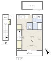My Melody House Inokashira A棟の間取り画像