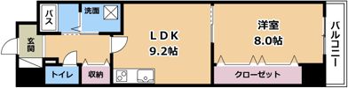エリーフラッツ浜大津の間取り画像