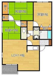ディアスクリエ2番館の間取り画像