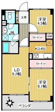 パスレル秀栄の間取り画像