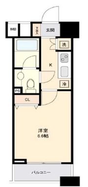 ファーストリアルタワー新宿の間取り画像