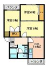 コンチネンタル布瀬Ⅱの間取り画像