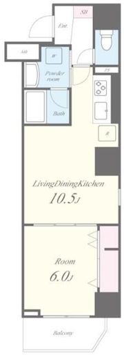 MEIN SCHLOSS亀戸の間取り画像