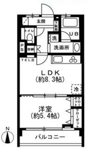 原宿第二コーポの間取り画像