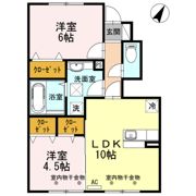 D－room小矢部 D棟の間取り画像