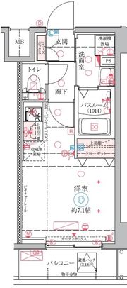 クレヴィスタ大井町の間取り画像