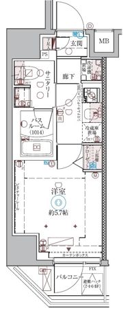 クレヴィスタ品川西大井Ⅱの間取り画像