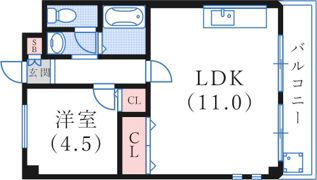 グランディア国体通りの間取り画像
