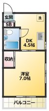 ヴィレッジⅠの間取り画像