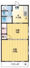 コーポあいらの間取り画像