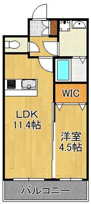 ヒルズ折尾の間取り画像