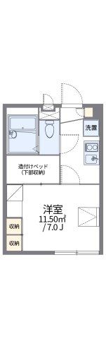 レオパレスウェルストンⅠの間取り画像