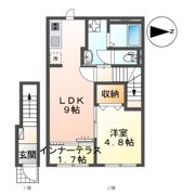（仮）薬園町新築アパートの間取り画像
