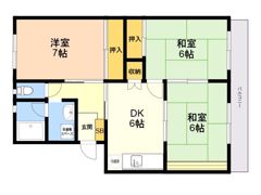 グランデール銭通の間取り画像