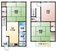 有楽町貸家の間取り画像