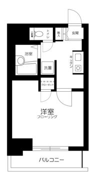 スカイコート日本橋の間取り画像