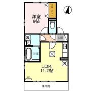 クレール森田 Bの間取り画像