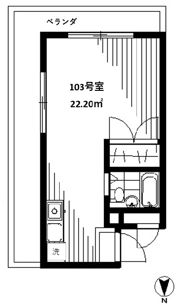 フレクション川崎の間取り画像