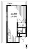 フレクション川崎の間取り画像