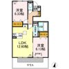 セジュールK Ⅲの間取り画像