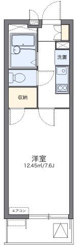 レオパレスドリームハイツ氷室の間取り画像