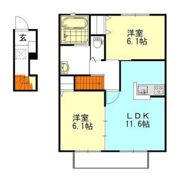 Calm Hills 6番館の間取り画像