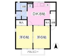 アルカディアBの間取り画像