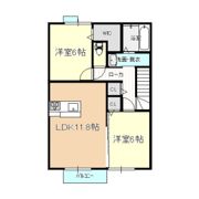 メイ アジュールA棟の間取り画像