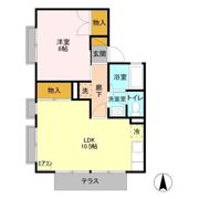 笠原ハイツ Aの間取り画像