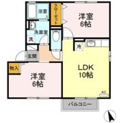 グリーンコート B棟の間取り画像